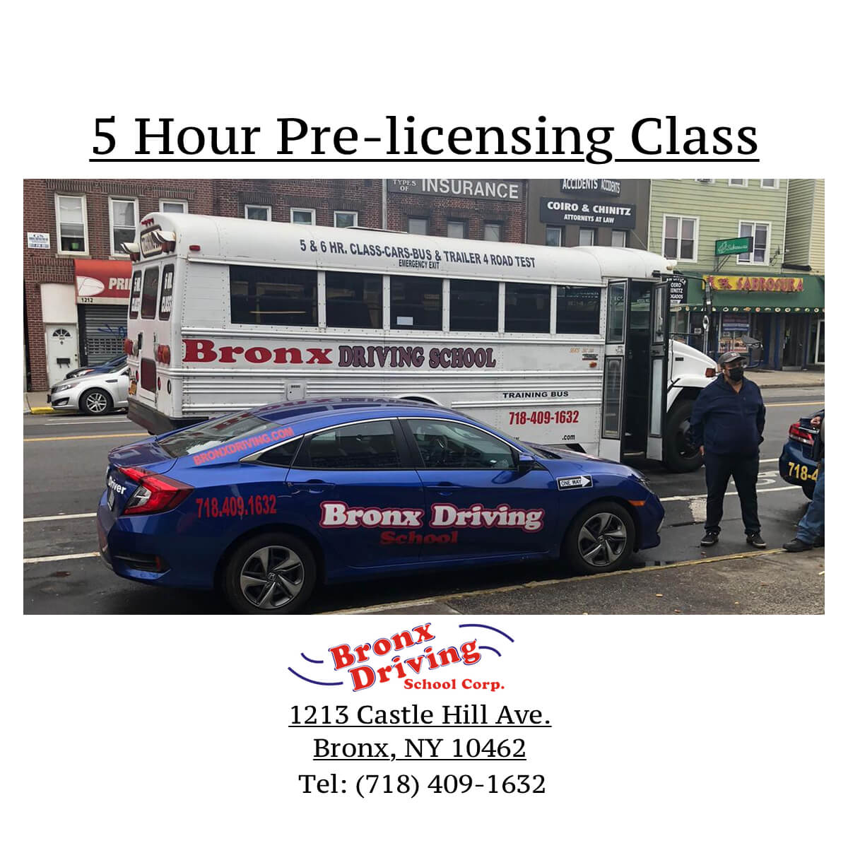 Bronx Driving School 5 Hour Pre-licensing Class