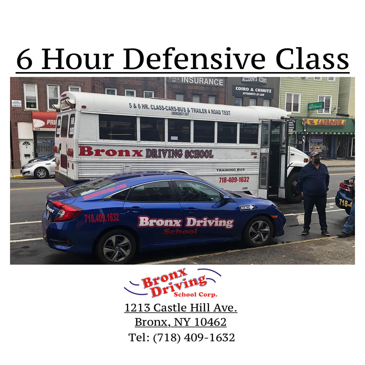 6 Hour Defensive Class - Bronx Driving School